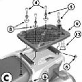 Σχαράκι τοποθέτησης μπαγκαζιέρας SUZUKI V-STROM650 DL1000 KAWASAKI KLV1000 KAPPAMOTO