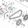 Γνήσια Λάστιχα(Γλύστρες) Variator (3pcs) YAMHA X-MAX 300 YAMAHA