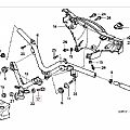 Καπάκι τιμονιού εμπρός γνήσιο INNOVA 125 2003-2005 ασημί  HONDA