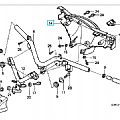 Καπάκι τιμονιού πίσω γνήσιο INNOVA 125 2003-2005 ασημί HONDA