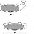 Σετ τακάκια πίσω NEWFREN FD138 KAWASAKI GPZ 400 R (90)