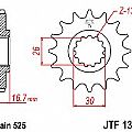 Γρανάζι εμπρόσθιο JT  JTF 1370.15 HONDA Varadero 1000