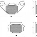 Σετ τακάκια φρένου KAWASAKI KLE 500 / 250 (00) NEWFREN