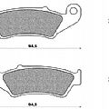 Σετ τακάκια εμπρός οργανικά NEWFREN για HONDA XLV600 / XLV650 / XRV750 93-00 / XR125 FD193B