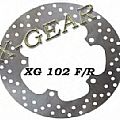 Δισκόπλακα εμπρός X-GEAR APRILIA Scarabeo 125 98 /  APRILIA Scarabeo 70 94-98