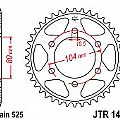 Γρανάζι πίσω JT JTR1489 39-40 Δόντια