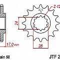 Γρανάζι εμπρόσθιο JT  JTF295.15 δόντια HONDA CBR600 FM FN FP FR FS FT PC25