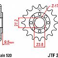 Γρανάζι εμπρόσθιο JT JTF284.13 δόντια HONDA CRF 450 X (05-09) JT