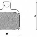 Σετ τακάκια εμπρός/πίσω μεταλικά  NEWFREN FD256SCS NEXUS 500 PIAGGIO X9 200 EVO NEWFREN