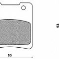 Σετ τακάκια φρένου πίσω NEWFREN FD134S2 GSX-R 600 V (96-03)