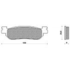 ΣΕΤ ΤΑΚΑΚΙΑ ΠΙΣΩ ΟΡΓΑΝΙΚΑ NEWFREN FD259BE ΓΙΑ YAMAHA YP R 250 X-MAX (10-11)