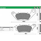 ΣΕΤ ΤΑΚΑΚΙΑ ΕΜΠΡΟΣ NEWFREN FD437BA ΓΙΑ YAMAHA XC 125 VITY (08)