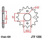 ΓΡΑΝΑΖΙ ΕΜΠΡΟΣΘΙΟ JT JTF1256.15 ΔΟΝΤΙΑ HONDA CRF-XR70 CR80-85