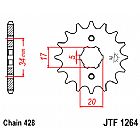 ΓΡΑΝΑΖΙ ΕΜΠΡΟΣΘΙΟ JT JTF1264.15 HONDA CBR125 R CBF-CBZ-CLR-XLR-XR125 