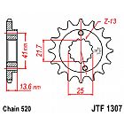 ΓΡΑΝΑΖΙ ΕΜΠΡΟΣΘΙΟ JT JTF1307.14  XR650 R (00-07) KAWASAKI ZX600 ZX-6R (520 ΒΗΜΑ)