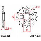 ΓΡΑΝΑΖΙ ΕΜΠΡΟΣΘΙΟ JT JTF1423.17 ΔΟΝΤΙΑ SUZUKI GSX-R1000 (K9/L0/L1 520 ΜΕΤΑΤ.)