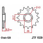 ΓΡΑΝΑΖΙ ΕΜΠΡΟΣΘΙΟ JT JTF1539.14 ΔΟΝΤΙΑ KAWASAKI EX250 NINJA 250R