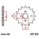 ΓΡΑΝΑΖΙ ΕΜΠΡΟΣΘΙΟ JT JTF273.14 ΔΟΝΤΙΑ SUZUKI FL125 ADDRESS HONDA SUPRA