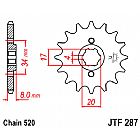 ΓΡΑΝΑΖΙ ΕΜΠΡΟΣΘΙΟ JT JTF287.13 ΔΟΝΤΙΑ HONDA CRF230 XR-XLR200 CB250 