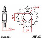 ΓΡΑΝΑΖΙ ΕΜΠΡΟΣΘΙΟ JT JTF297.14 ΔΟΝΤΙΑ HONDA CB-1 CBR400 RR CB-CBF500 