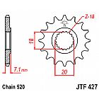 ΓΡΑΝΑΖΙ JT ΕΜΠΡΟΣ JTF427 12 ΔΟΝΤΙΑ SUZUKI RM125 RM-Z250