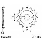 ΓΡΑΝΑΖΙ JT ΕΜΠΡΟΣ JTF505 13-14-15 ΔΟΝΤΙΑ (MODENAS 100 - 115 KAZE-R - KZR100)