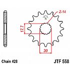 ΓΡΑΝΑΖΙ JT ΕΜΠΡΟΣ JTF558 15-16-17 ΔΟΝΤΙΑ YAMAHA TZR80 DT-TDR-DTR-TZR125