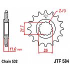 ΓΡΑΝΑΖΙ JT ΕΜΠΡΟΣ JTF584 15-16-17 ΔΟΝΤΙΑ YAMAHA YZF-R6-750-1000 THUNDER  FZR 750-1000