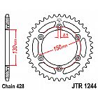 ΓΡΑΝΑΖΙ ΠΙΣΩ JT JTR1244 54 ΔΟΝΤΙΑ