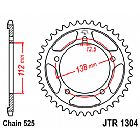 ΓΡΑΝΑΖΙ ΠΙΣΩ JT JTR1304.47 ΔΟΝΤΙΑ HONDA XLV1000 VARADERO 