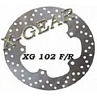 ΔΙΣΚΟΠΛΑΚΑ ΠΙΣΩ X-GEAR  APRILIA LEONARDO 250 00-04 / BENELLI ADIVA 125 -00