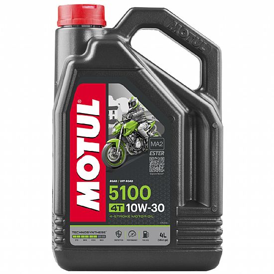 ΛΑΔΙ ΚΙΝΗΤΗΡΑ ΜΟΤΟΣΥΚΛΕΤΑΣ MOTUL 5100 10W-30 MA2 4L