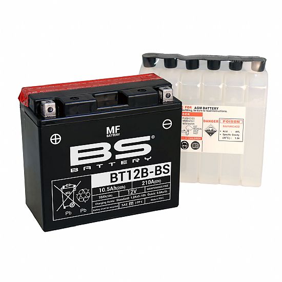 ΜΠΑΤΑΡΙΑ ΜΟΤΟΣΥΚΛΕΤΑΣ BS BATTERY BT12B-BS (YT12B-BS)