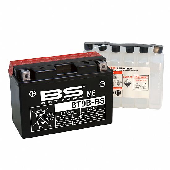 ΜΠΑΤΑΡΙΑ ΜΟΤΟΣΥΚΛΕΤΑΣ BS BATTERY BT9BBS (YT9B-BS) 8.0 AH