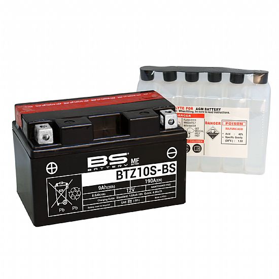 ΜΠΑΤΑΡΙΑ ΜΟΤΟΣΥΚΛΕΤΑΣ BS BATTERY BTZ10SBS (YTZ10S-BS) 8.6 AH