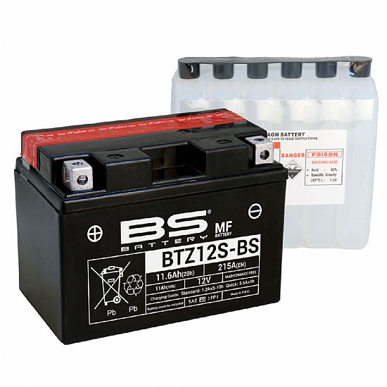 ΜΠΑΤΑΡΙΑ ΜΟΤΟΣΥΚΛΕΤΑΣ BS BATTERY BTZ12SBS (YTZ12S-BS) 11 AH