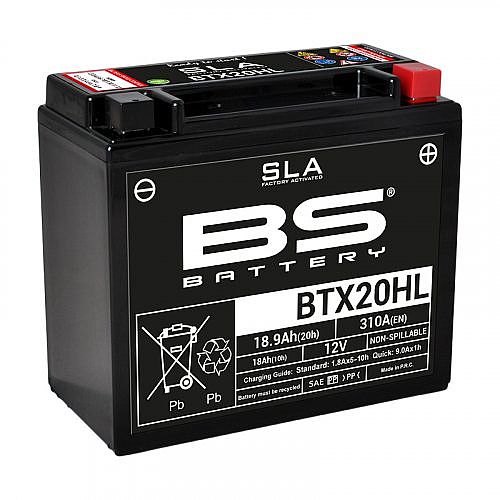 ΜΠΑΤΑΡΙΑ ΜΟΤΟΣΥΚΛΕΤΑΣ BS BATTERY BTX20HL SLA (YTX20L-BS) 18 AH