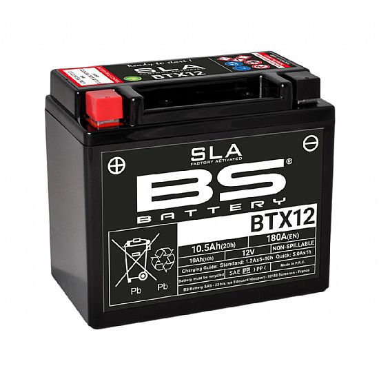 ΜΠΑΤΑΡΙΑ ΜΟΤΟΣΥΚΛΕΤΑΣ SLA BS BATTERY BTX12 ( YTX12-BS ) 10.5AH