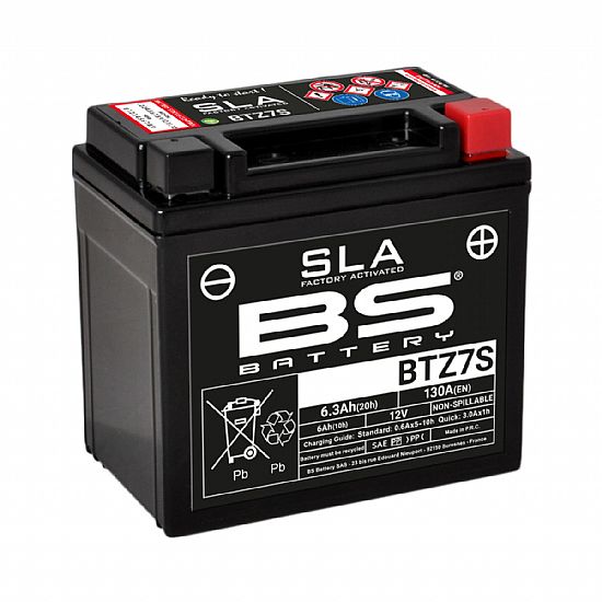 ΜΠΑΤΑΡΙΑ ΜΟΤΟΣΥΚΛΕΤΑΣ SLA  BS BATTERY BTZ7S ( YTZ7S ) 6.3AH