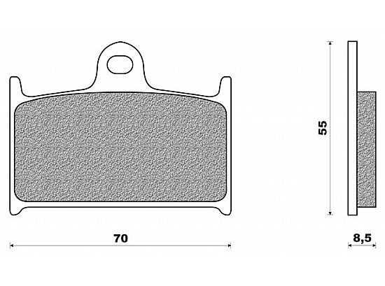 ΣΕΤ ΤΑΚΑΚΙΑ ΦΡΕΝΟΥ ΕΜΠΡΟΣ NEWFREN FD129B YAMAHA TZ 250 (02)