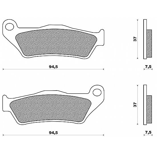 ΣΕΤ ΤΑΚΑΚΙΑ ΕΜΠΡΟΣ NEWFREN FD186BE ΓΙΑ GILERA NEXUS 500 (03)