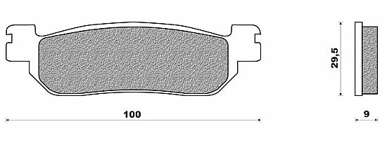 ΣΕΤ ΤΑΚΑΚΙΑ ΠΙΣΩ ΟΡΓΑΝΙΚΑ NEWFREN FD259BE ΓΙΑ YAMAHA YP R 250 X-MAX (10-11)