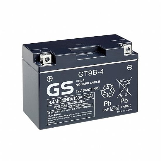 ΜΠΑΤΑΡΙΑ ΜΟΤΟΣΥΚΛΕΤΑΣ GS BATTERY GT9B-4 (YT9B-4) ΠΡΟΦΟΡΤΙΣΜΕΝΗ 