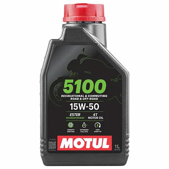 ΛΑΔΙ ΚΙΝΗΤΗΡΑ ΜΟΤΟΣΥΚΛΕΤΑΣ MOTUL 5100 15W-50 MA2 1L