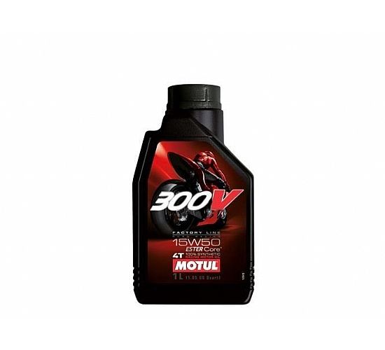 ΛΑΔΙ ΚΙΝΗΤΗΡΑ ΜΟΤΟΣΥΚΛΕΤΑΣ ΣΥΝΘΕΤΙΚΟ MOTUL 300V 15W-50 1ΛΤ