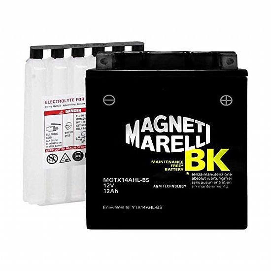 ΜΠΑΤΑΡΙΑ ΜΟΤΟΣΥΚΛΕΤΑΣ MAGNETI-MARELLI MOTX14AHL-BS (YTX14AHL-BS) MF ΕΝΙΣΧΥΜΕΝΗ 