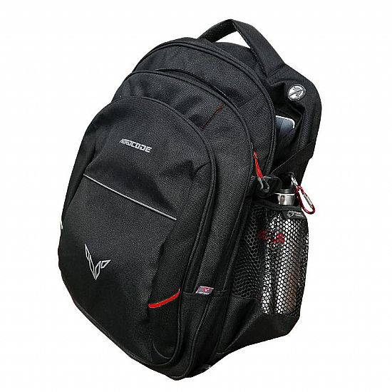 NORDCODE RIDER BAG ΤΣΑΝΤΑ ΠΛΑΤΗΣ MΑΥΡΟ - KΟΚΚΙΝΟ 