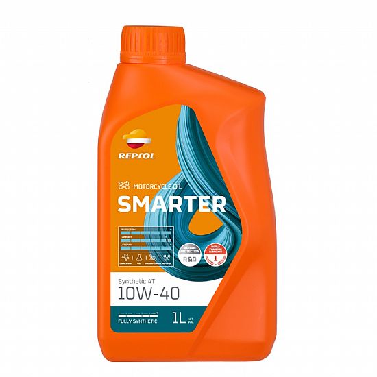 ΛΑΔΙ ΚΙΝΗΤΗΡΑ ΣΥΝΘΕΤΙΚΟ 4T REPSOL SMARTER SYNTHETIC 10W-40 MA2 1LT