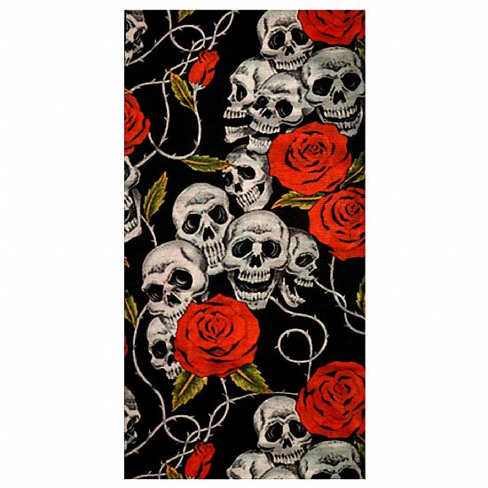 ΚΑΛΥΜΜΑ ΛΑΙΜΟΥ MODEKA SKULL & ROSES 