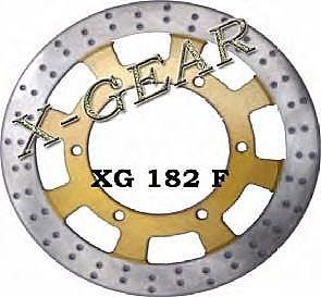 ΔΙΣΚΟΠΛΑΚΑ ΕΜΠΡΟΣ X-GEAR  HONDA MAGNA DELUX 93 / TRIUMPH LEGEND TT 900 98